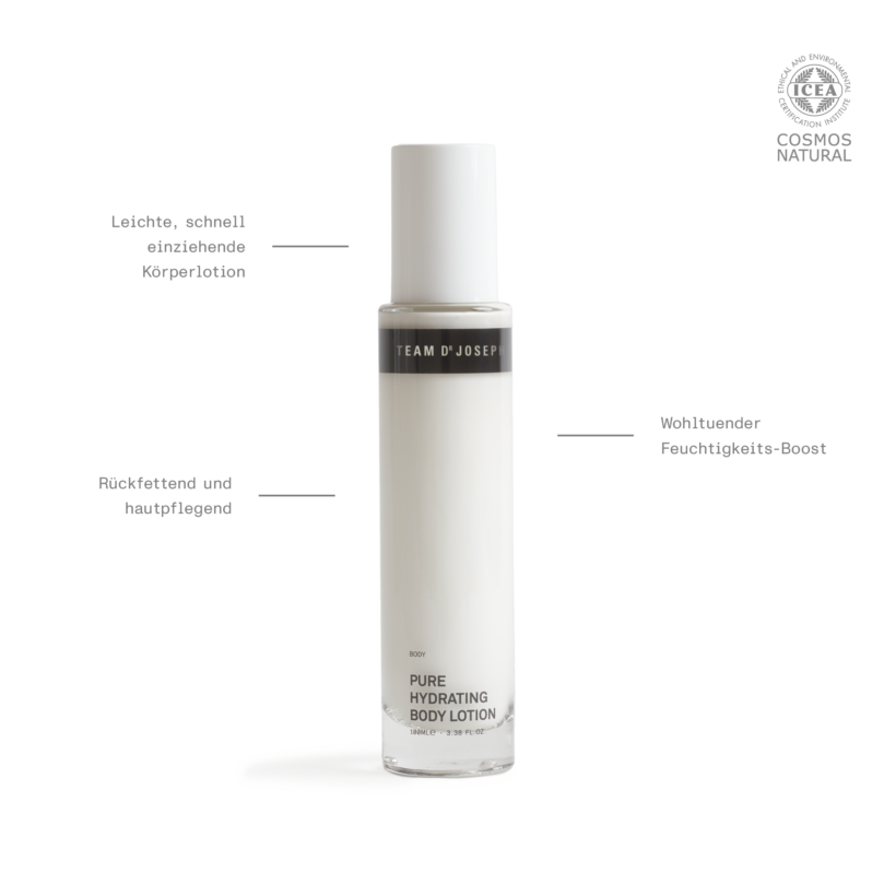 Team Dr Joseph Pure Hydrating Body Lotion - Produkt und Pflegeeigenschaften